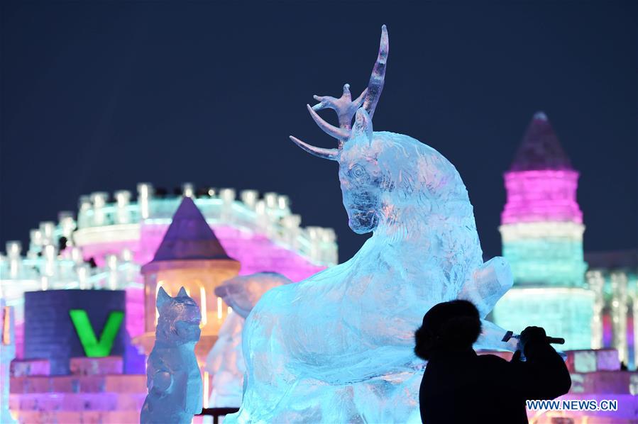 CHINA-HARBIN-ICE SCULPTURE (CN)