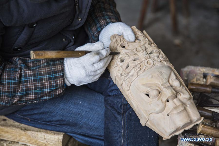 #CHINA-GUIZHOU-ANSHUN-DIXI OPERA-FACIAL MASK (CN)