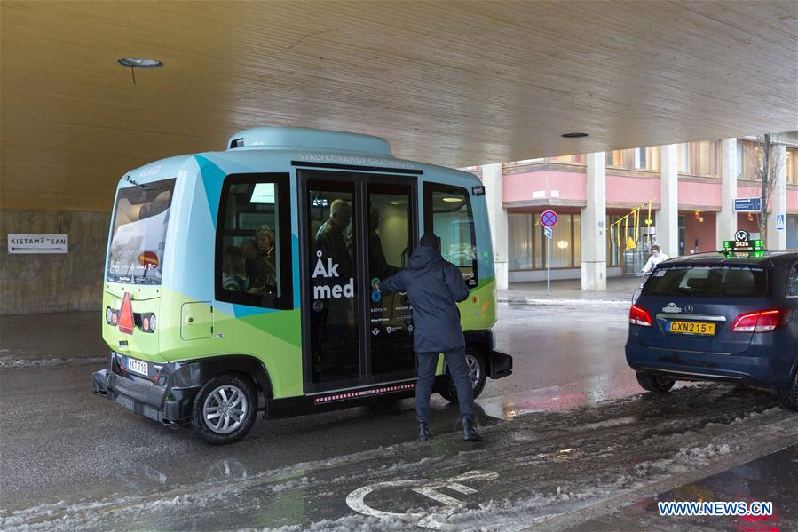 SWEDEN-STOCKHOLM-DRIVERLESS BUS