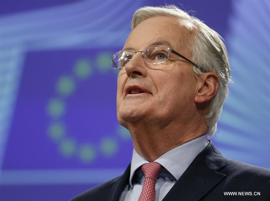 BELGIUM-BRUSSELS-EU-BREXIT-BARNIER-PRESS CONFERENCE