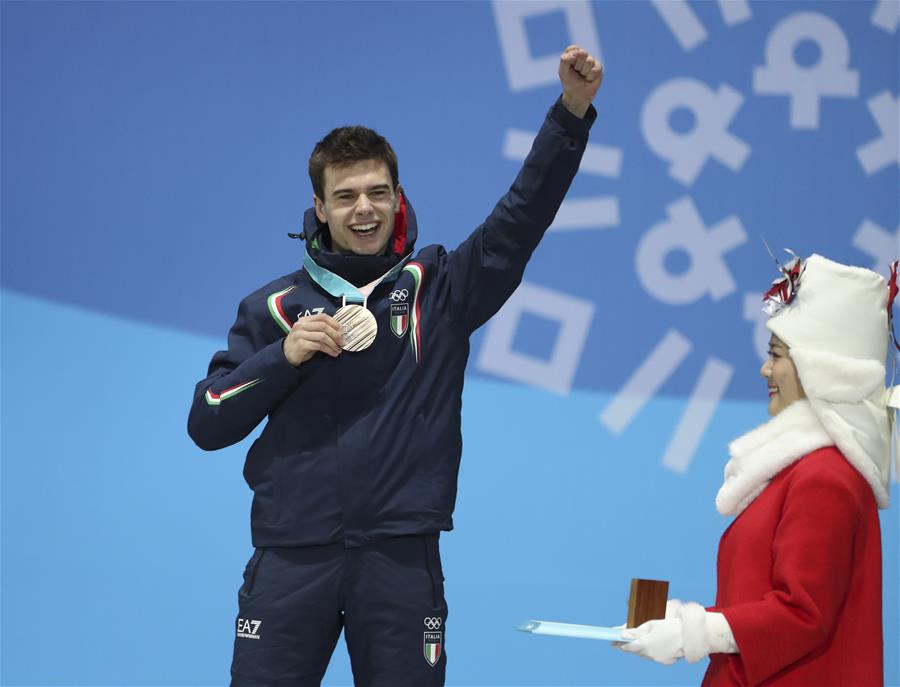 (SP)OLY-SOUTH KOREA-PYEONGCHANG-SPEED SKATING-MEN'S 10000M-MEDAL CEREMONY