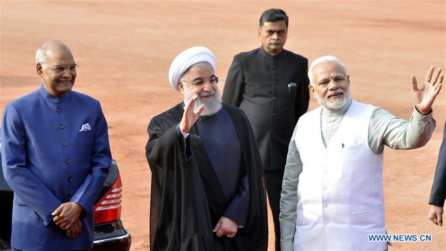 INDIA-NEW DELHI-IRAN-PRESIDENT-VISIT