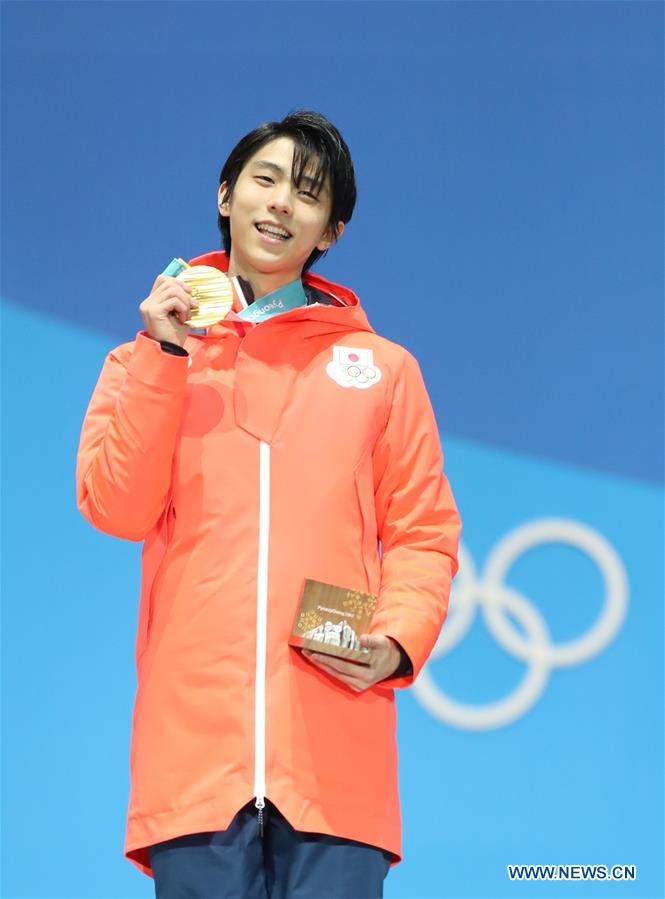 (SP)OLY-SOUTH KOREA-PYEONGCHANG-FIGURE SKATING-MEN'S SINGLE SKATING-MEDAL CEREMONY