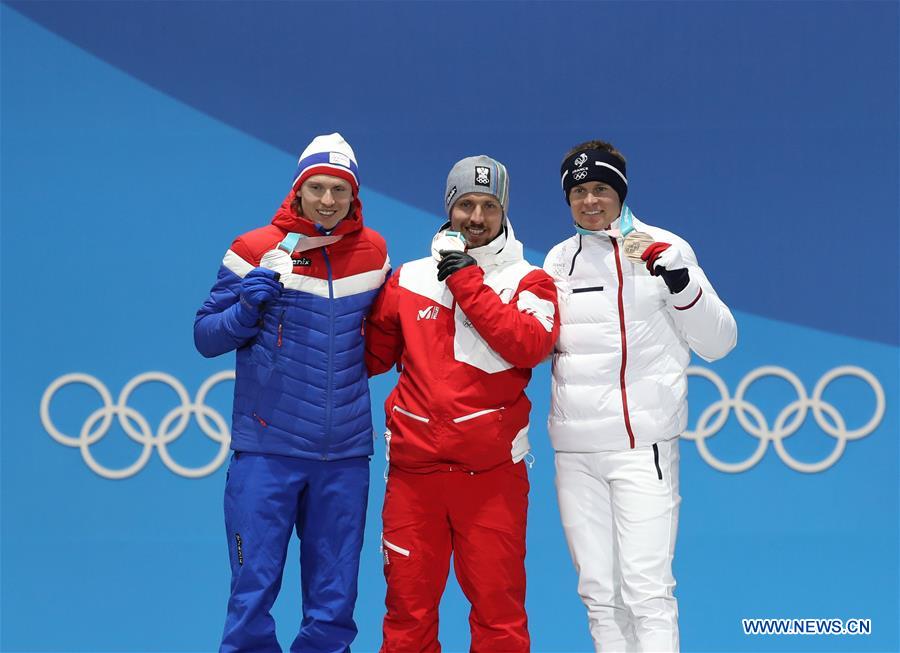 (SP)OLY-SOUTH KOREA-PYEONGCHANG-ALPINE SKIING-MEN'S GIANT SLALOM-MEDAL CEREMONY