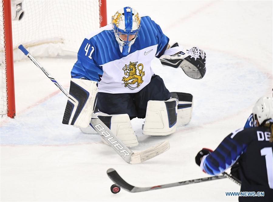 (SP)OLY-SOUTH KOREA-PYEONGCHANG-ICE HOCKEY-USA VS FIN