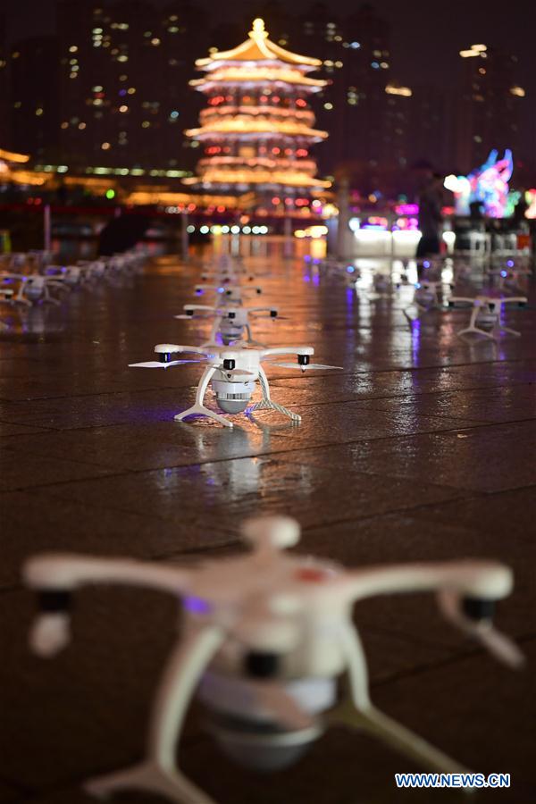 CHINA-XI'AN-DRONE-LIGHT SHOW (CN)