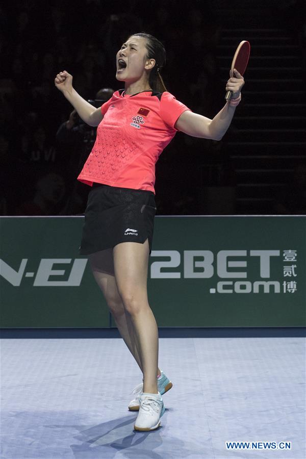 (SP)BRITAIN-LONDON-CHINA-ITTF TEAM WORLD CUP-WOMEN'S FINAL