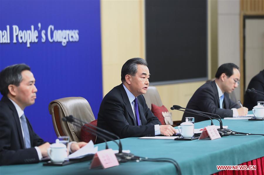 (TWO SESSIONS)CHINA-BEIJING-NPC-PRESS CONFERENCE-WANG YI (CN)