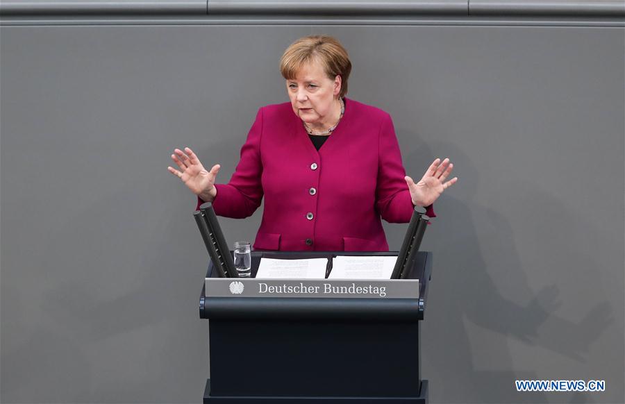 GERMANY-BERLIN-MERKEL-GOVERNMENT STATEMENT