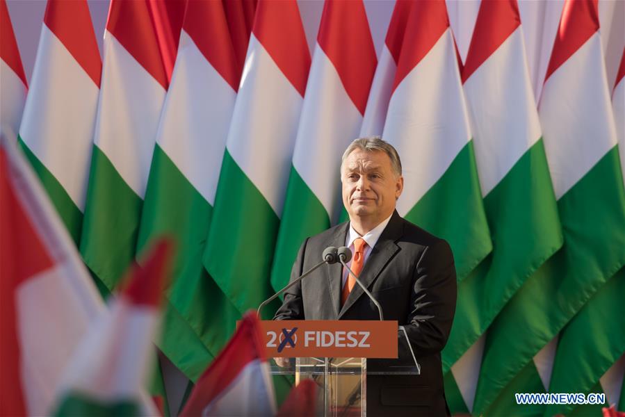 HUNGARY-SZEKESFEHERVAR-GENERAL ELECTIONS-VIKTOR ORBAN-CAMPAIGN-RALLY