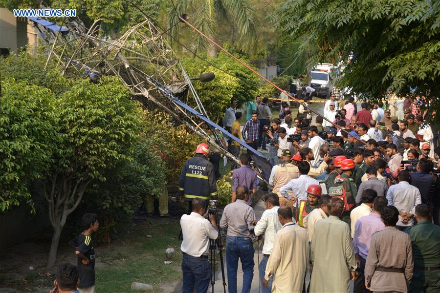 PAKISTAN-LAHORE-TRAINING AIRCRAFT-CRASH