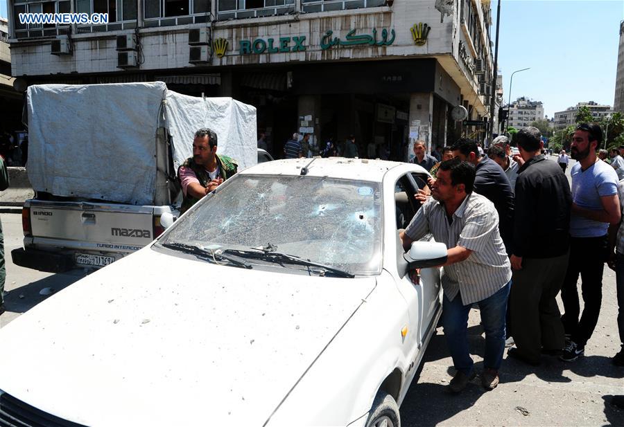 SYRIA-DAMASCUS-ROCKET-ATTACK