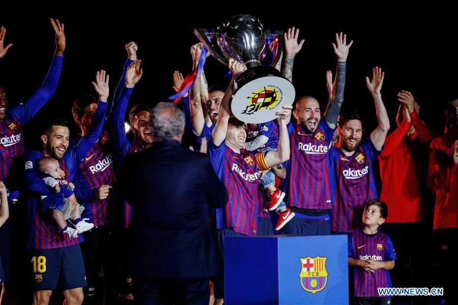 (SP)SPAIN-BARCELONA-SPANISH LEAGUE-CEREMONY