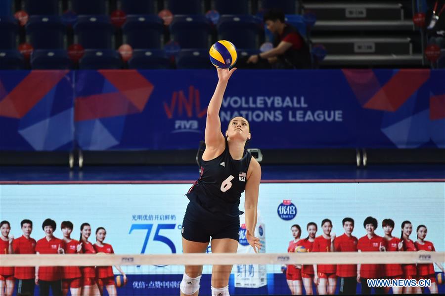 (SP)CHINA-JIANGMEN-FIVB VOLLEYBALL NATIONS LEAGUE 2018-WOMEN-USA VS RUS (CN)