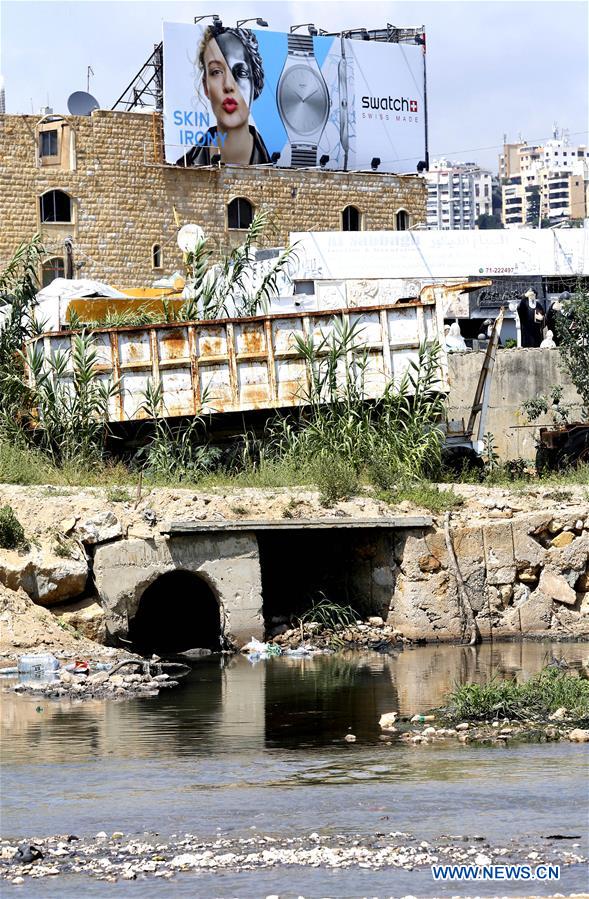 LEBANON-BEIRUT-COAST-POLLUTION