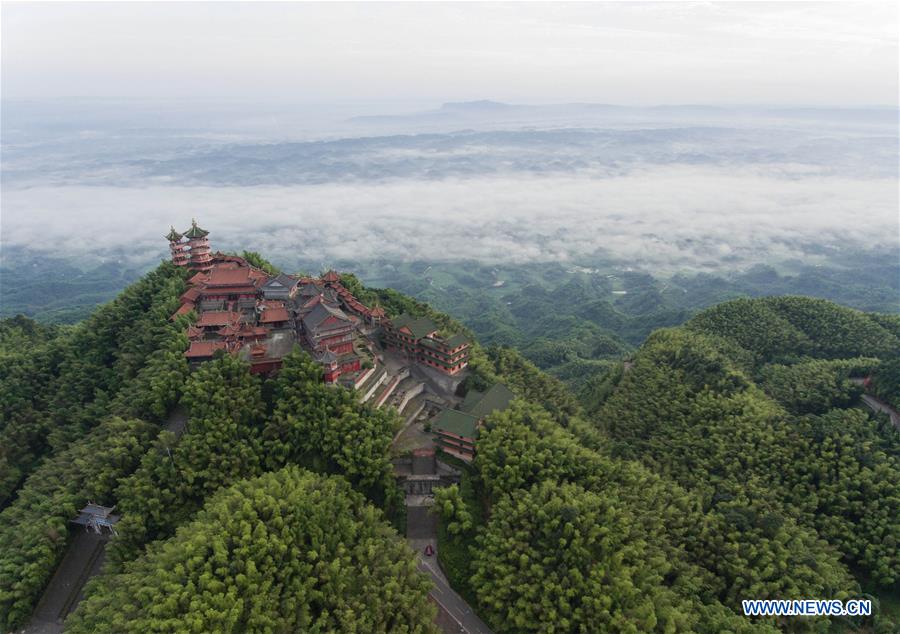 CHINA-SICHUAN-CHANGNING-BAMBOO FORESTS-CLOUDS (CN)