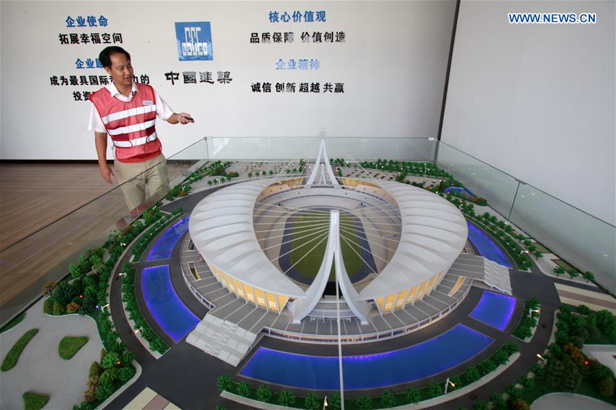 CAMBODIA-PHNOM PENH-CHINA-FUNDED STADIUM-CONSTRUCTION