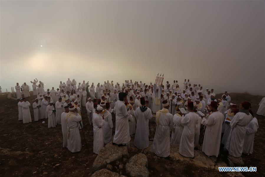 MIDEAST-NABLUS-SAMARITANS-SHAVUOT