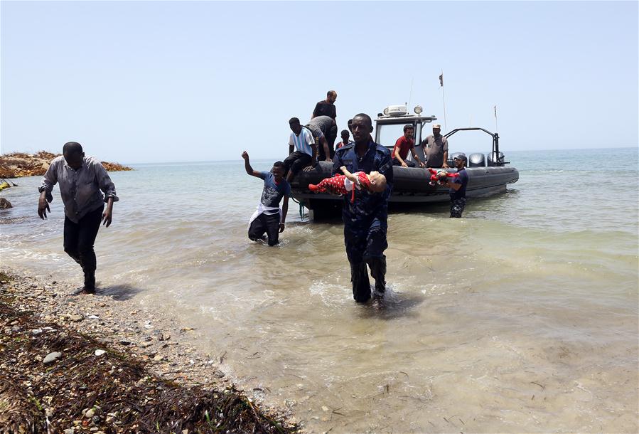 LIBYA-TRIPOLI-MIGRANTS-CAPSIZED BOAT