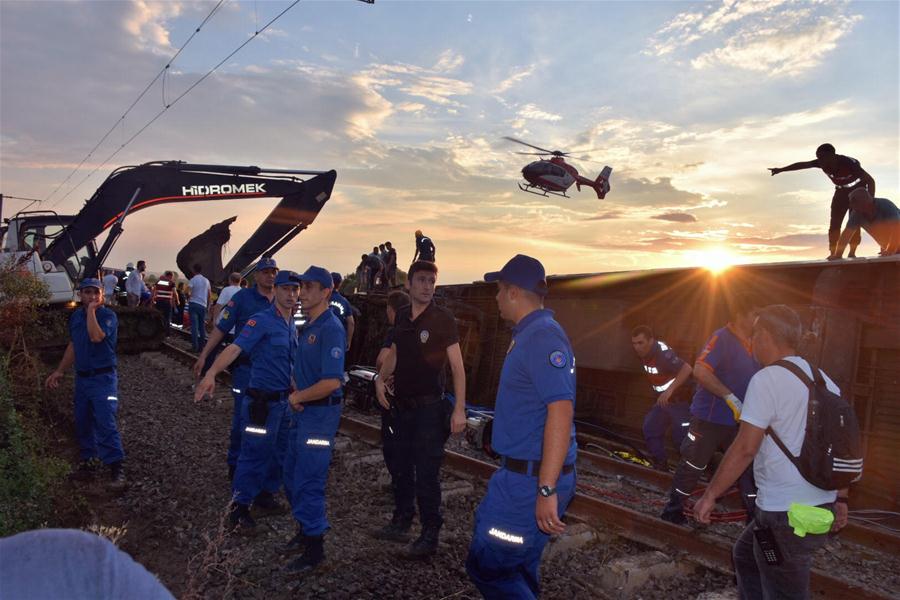 TURKEY-TEKIRDAG-TRAIN-DERAILMENT