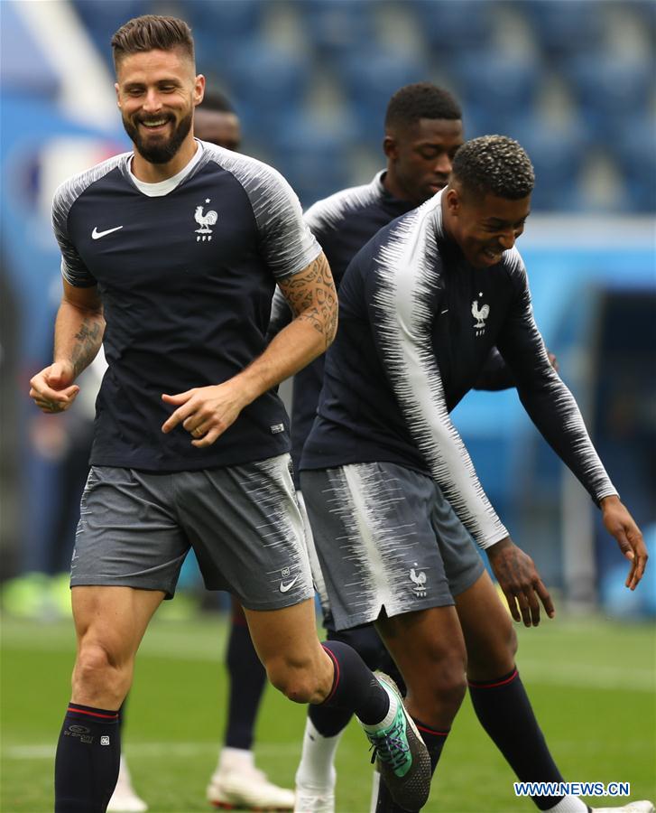 (SP)RUSSIA-SAINT PETERSBURG-2018 WORLD CUP-FRANCE-TRAINING