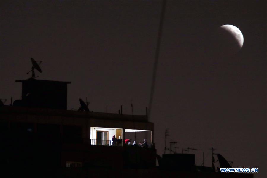 EGYPT-CAIRO-LUNAR ECLIPSE