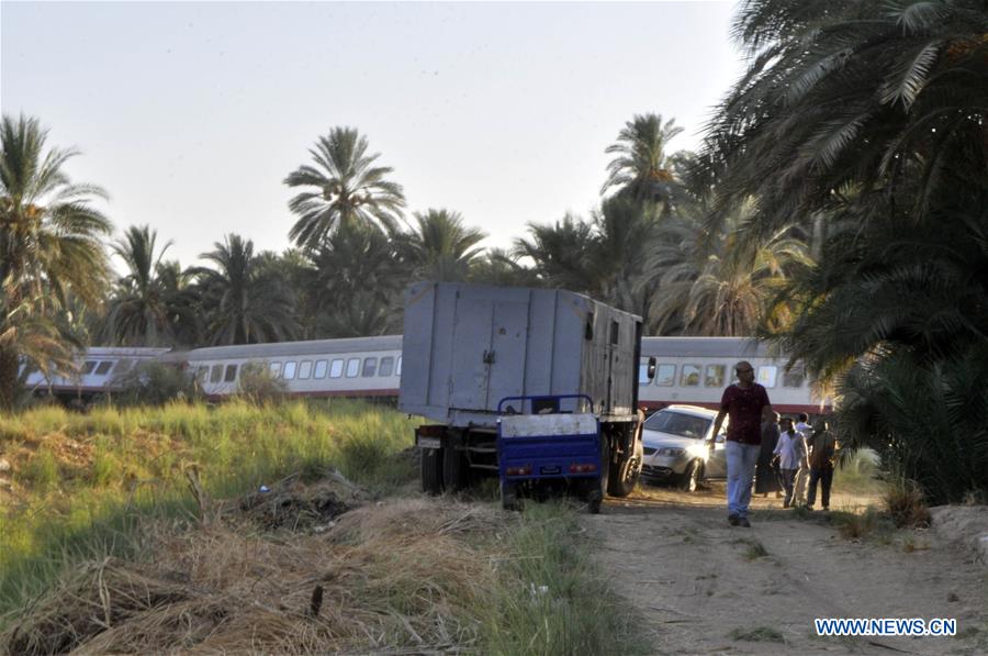 EGYPT-ASWAN-TRAIN ACCIDENT-DERAILMENT