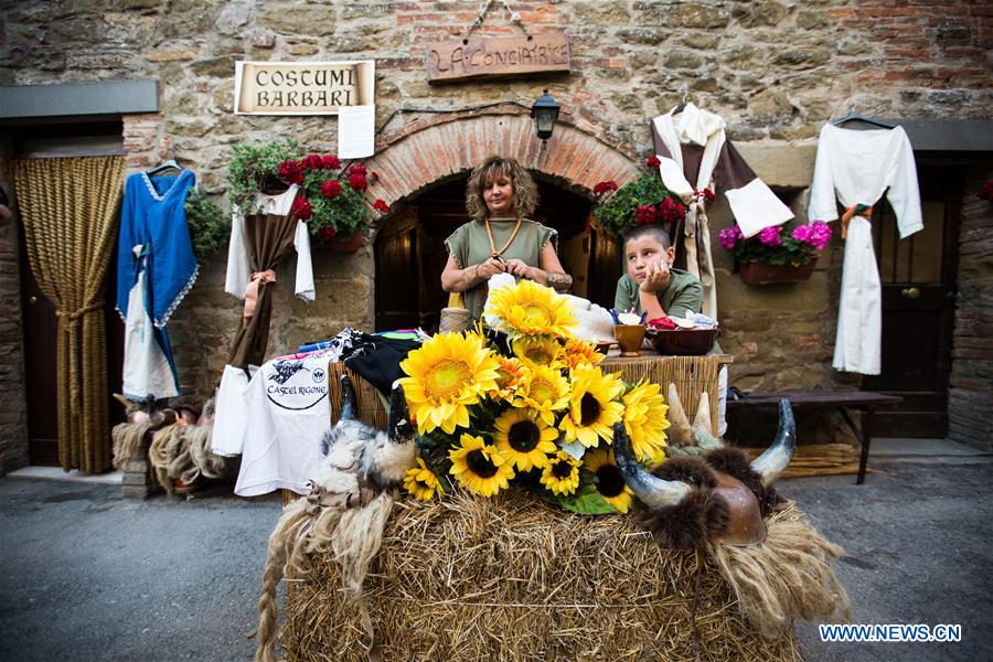 ITALY-CASTEL RIGONE-FESTIVAL OF THE BARBARIANS