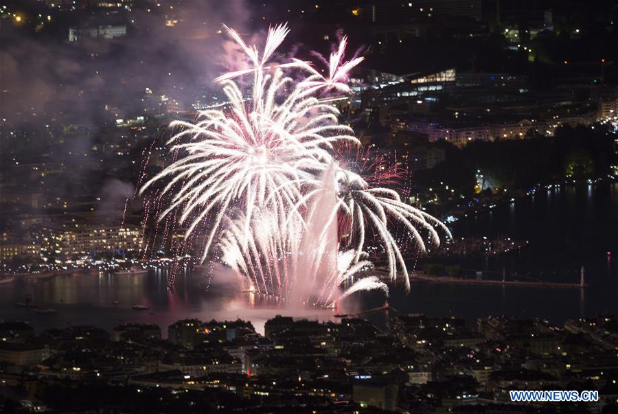 SWITZERLAND-GENEVA-LAKE LEMAN-FIREWORKS