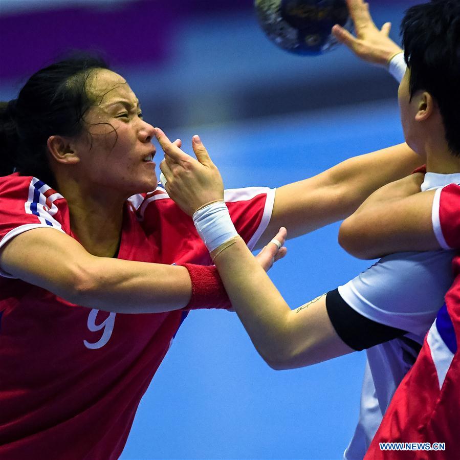 (SP)INDONESIA-JAKARTA-ASIAN GAMES-HANDBALL-DPRK VS SKOREA