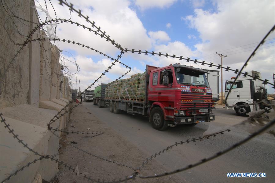 MIDEAST-GAZA-KEREM SHALOM CROSSING