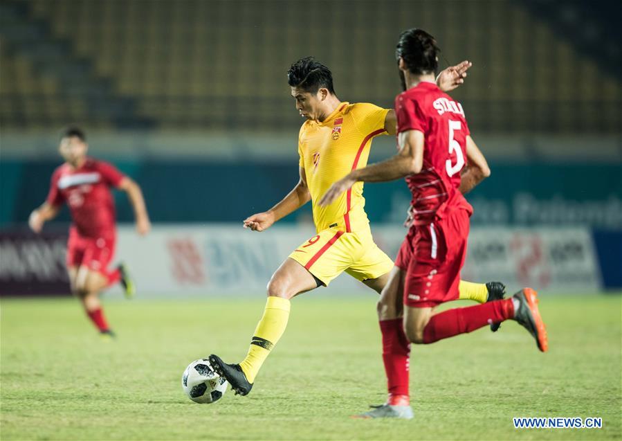 (SP)INDONESIA-BANDUNG-ASIAN GAMES-MEN'S FOOTBALL-CHINA VS SYRIA