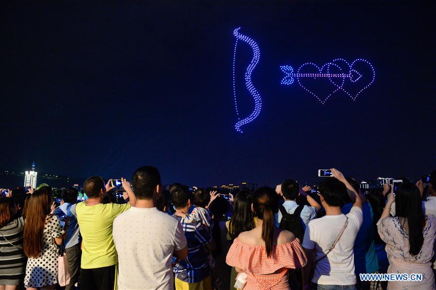 CHINA-CHANGSHA-QIXI-DRONE LIGHT SHOW (CN)