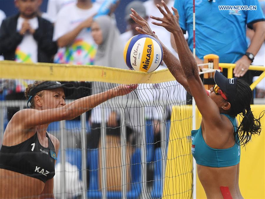 (SP)INDONESIA-PALEMBANG-ASIAN GAMES-WOMEN'S BEACH VOLLEYBALL