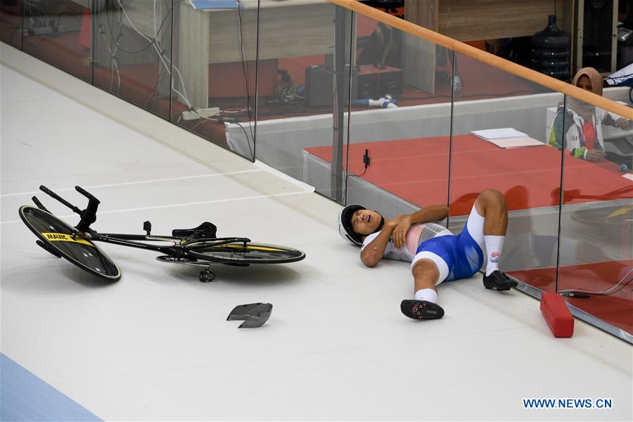 (SP)INDONESIA-JAKARTA-ASIAN GAMES-CYCLING TRACK-MEN'S TEAM PURSUIT