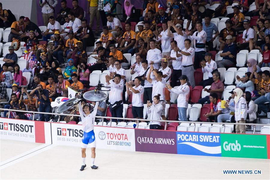 (SP)INDONESIA-JAKARTA-ASIAN GAMES-CYCLING TRACK-MEN'S 4000M INDIVIDUAL PURSUIT