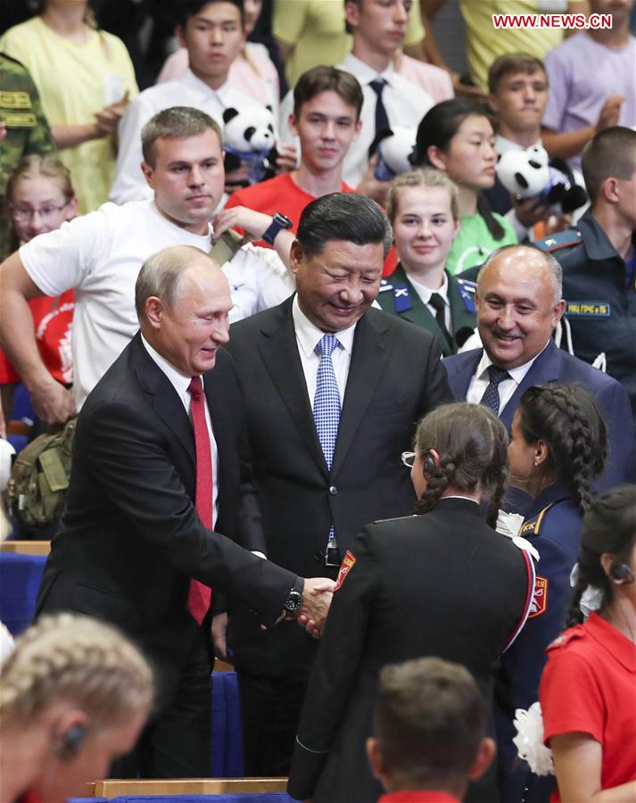 RUSSIA-VLADIVOSTOK-XI JINPING-PUTIN-ALL-RUSSIAN CHILDREN