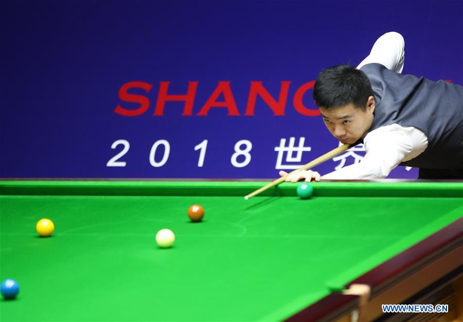 (SP)CHINA-SHANGHAI-SNOOKER-SHANGHAI MASTERS 2018 (CN)