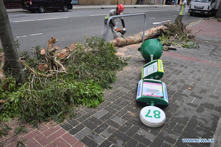 CHINA-HONG KONG-TYPHOON MANGKHUT-AFTERMATH (CN)