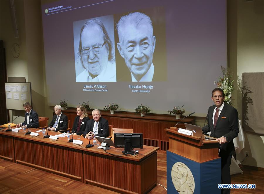 SWEDEN-STOCKHOLM-NOBEL PRIZE-PHYSIOLOGY OR MEDICINE