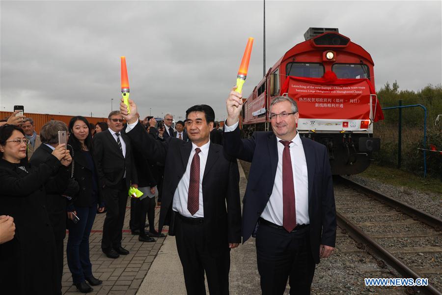 BELGIUM-LIEGE-CHINA-ZHENGZHOU-LIEGE CARGO TRAIN-ROUTE-LAUNCH