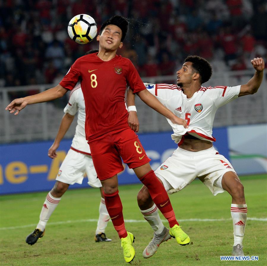 (SP)INDONESIA-JAKARTA-SOCCER-AFC U19 CHAMPIONSHIP-INDONESIA VS UAE