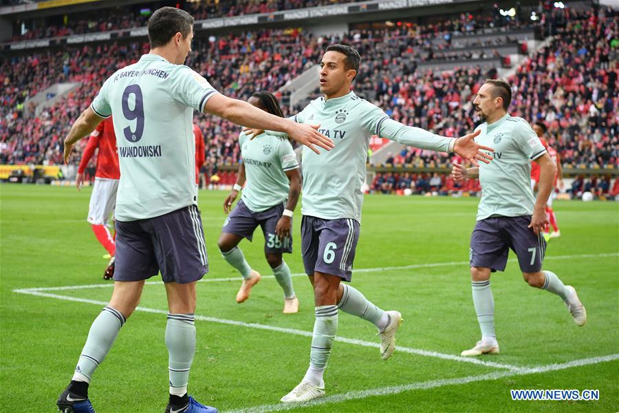 (SP)GERMANY-MAINZ-SOCCER-BUNDESLIGA-BAYERN MUENCHEN VS MAINZ