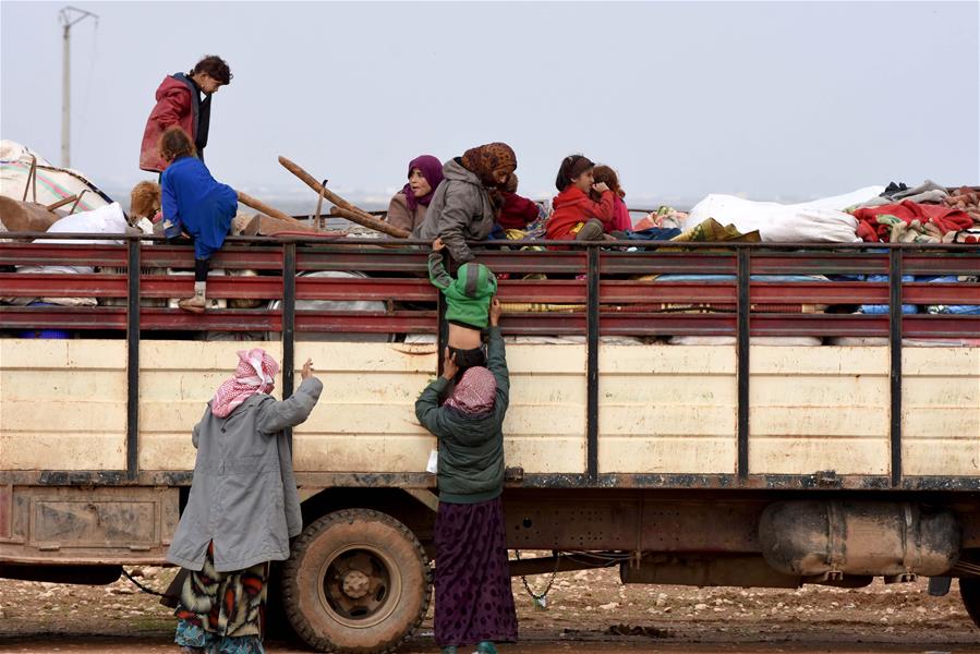 SYRIA-IDLIB-SYRIAN FAMILIES-RETURN