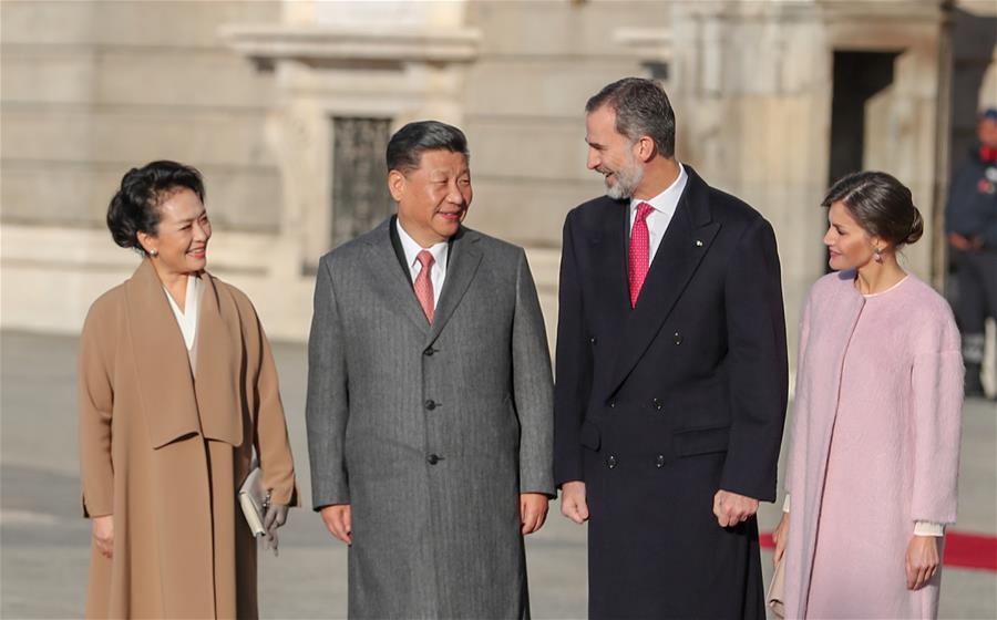 SPAIN-MADRID-XI JINPING-KING-WELCOME CEREMONY