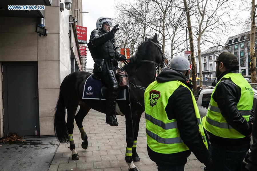 BELGIUM-BRUSSELS-YELLOW VEST-PROTEST