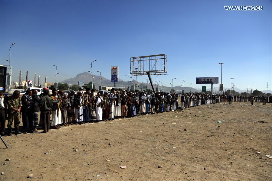 YEMEN-SANAA-HOUTHI-RALLY-CEASE-FIRE-HODEIDAH