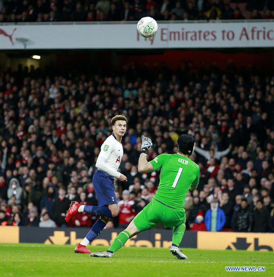 (SP)BRITAIN-LONDON-FOOTBALL-CARABAO CUP-ARSENAL VS TOTTENHAM HOTSPUR