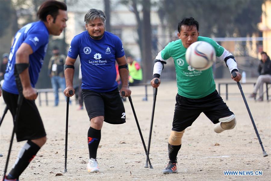 (SP)NEPAL-KATHMANDU-SOCCER-AMPUTEES