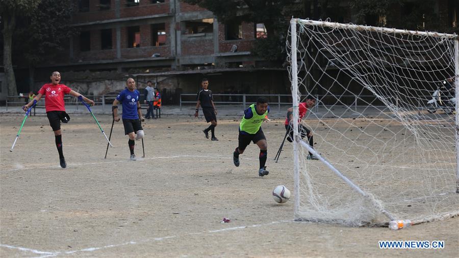 (SP)NEPAL-KATHMANDU-SOCCER-AMPUTEES